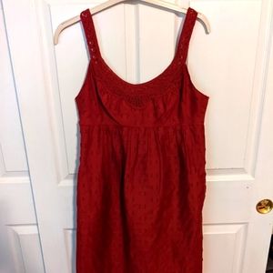 BCBG Rust Boho dress with pockets, Sz 10